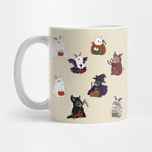 Rabbit Halloween Pattern _ Bunniesmee Halloween Edition Mug